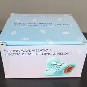 Open Box Neck Massager w Heat&Vibration Cervical Traction Pillow Pain Relief USB